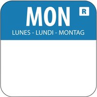 Hygiplas Removable Colour Coded Food Labels Monday (Pack of 1000)
