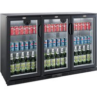 BACKBAR COOLER BLACK 3 DOORS