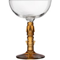 Onis Tiki Coupe Amber Stem Glasses 250ml (6 Pack)