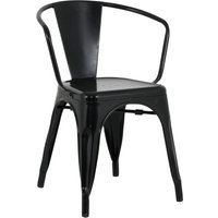 Bolero Bistro Curve Armchairs Black (4 Pack)