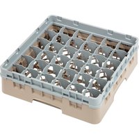 Cambro Camrack Beige 36 Compartments Max Glass Height 92mm