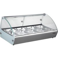 CombiSteel Hot Display 4 x 1/3 Gastronorm Curved