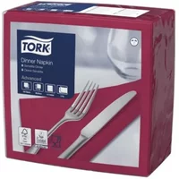 Tork Bordeaux Red 4 Fold Dinner Napkin X 1800