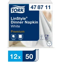 Tork Linstyle Napkin White 4 Fold X 600