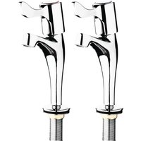 Vogue Basin Pillar Lever Taps (2 Pack)
