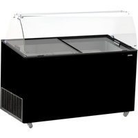 CombiSteel Ice Cream Display Tenerife Black 10x5 Litre