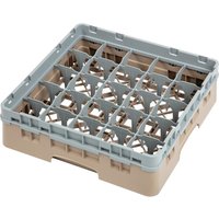 Cambro Camrack Beige 25 Compartments Max Glass Height 92mm (5 Pack)