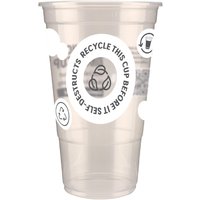 eGreen Printed 2-in-1 Flexy Pint Glass CE Marked (1000 Pack)