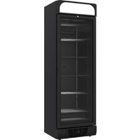 CombiSteel Freezer Single Glass Door Black 382L w/ Light Box