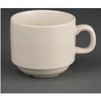 Olympia Ivory Stacking Tea Cups 206ml 7.5oz (Pack of 12)
