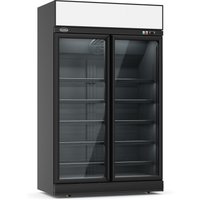 Combi Steel Glass Door Fridge INS-1000R BL