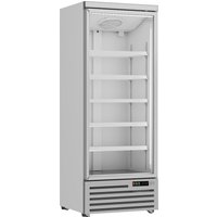 Combi Silver Glass Door Display Fridge JDE-600R