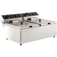 CombiSteel Twin Tank Electric CounterTop Fryer 2x6 Litre
