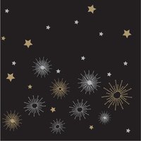 Swantex Lunch Napkins Midnight Sparkle 33x33cm 2ply 1/4 Fold (1000 pack)
