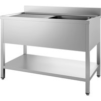 CombiSteel 700 Stainless Steel Sink Unit Flat Packed 1 Right 1400