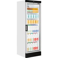 Tefcold FS1380 White Glass Door