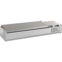 CombiSteel Refrigerated CounterTop Stainless Steel Lid 10 x 1/4 Bain-Marie
