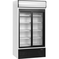 Tefcold FSC1000S White Sliding Door