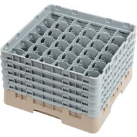 Cambro Camrack Beige 36 Compartments Max Glass Height 257mm
