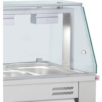 INOMAK Counter Top Bain Marie With Glass Canopy 2x GN1/1 MBV67
