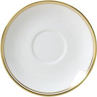 William Edwards Burnished Gold Classic Espresso Saucers 120mm (12 Pack)