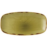 Dudson Harvest Oblong Chefs Plates Green 298 x 153mm (12 pack)