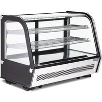 Polar G-Series Energy Efficient Countertop Food Display Fridge Black 160Ltr