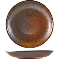 Terra Porcelain Rustic Copper Deep Coupe Plate 25cm - Pack of 6