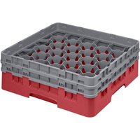Cambro Camrack Red 30 Compartments Max Glass Height 133mm