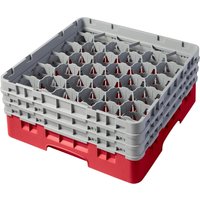 Cambro Camrack Red 30 Compartments Max Glass Height 174mm