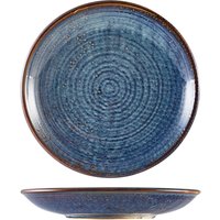 Terra Porcelain Aqua Blue Deep Coupe Plate 21cm - Pack of 6