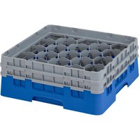 Cambro Camrack Blue 20 Compartments Max Glass Height 133mm