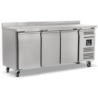 BLIZZARD Triple Hinged Door Counter Refrigerator With Upstand HBC3