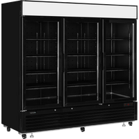 Tefcold LGF7500 Black Glass Door Display Freezer
