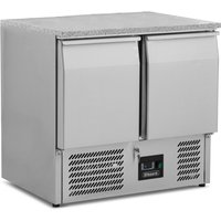 BLIZZARD Compact Double Door Counter Refrigerator with Granite Worktop BCC2-GR-TOP