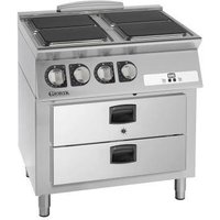 Giorik CE74QGMC - 4 Plate electric boiling top + 2 x 1/1gn holding drawers