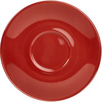 Genware Porcelain Red Saucer 16cm/ 6.25" - Pack of 6