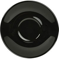 Genware Porcelain Black Saucer 16cm/ 6.25" - Pack of 6