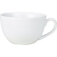 Genware Porcelain Bowl Shaped Cup 34cl/ 12oz - Pack of 6