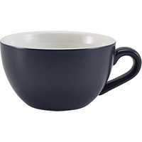 GenWare Porcelain Matt Blue Bowl Shaped Cup 17.5cl/ 6oz - Pack of 6