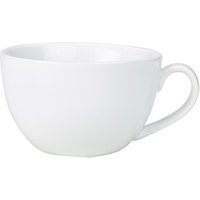 Genware Porcelain Bowl Shaped Cup 17.5cl/ 6oz - Pack of 6