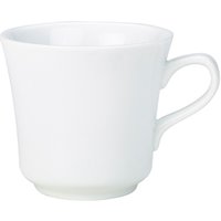 Genware Porcelain Tea Cup 23cl/ 8oz - Pack of 6