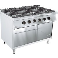 CombiSteel Base 700 Gas RANGE Boiling Hobs 6 Burner With Mobile Stand