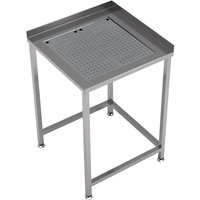 WORKTABLE CORNER WITH INTEGRATED DRIP-TRAY 650X650