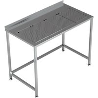 WORKTABLE WITH INTEGRATED DRIP-TRAY 1200X650