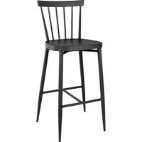 Bolero Windsor Aluminium Black High Stools (2 Pack)