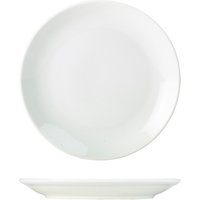 Genware Porcelain Coupe Plate 26cm/ 10.25" - Pack of 6