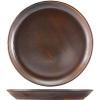 Terra Porcelain Rustic Copper Coupe Plate 30.5cm - Pack of 6