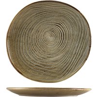 Terra Porcelain Grey Organic Plate 25cm - Pack of 6