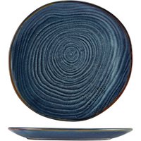 Terra Porcelain Aqua Blue Organic Plate 28.5cm - Pack of 6